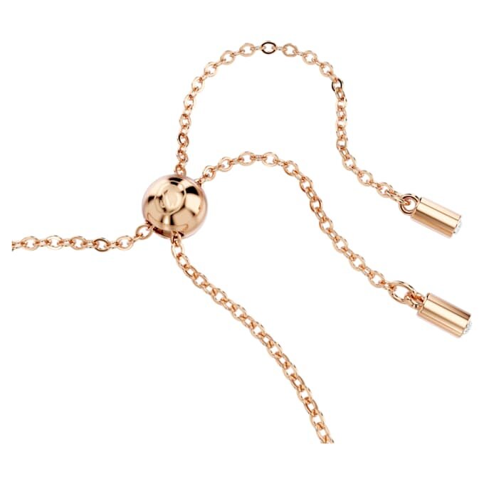 Matrix-Armband mit gemischten Schliffen, weiss, roségoldfarben plattiert Matrix-Armband mit gemischten Schliffen, weiss, roségoldfarben plattiert