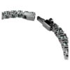 Matrix-Armband, Rundschliff, grün, rutheniumbeschichtet Matrix-Armband, Rundschliff, grün, rutheniumbeschichtet