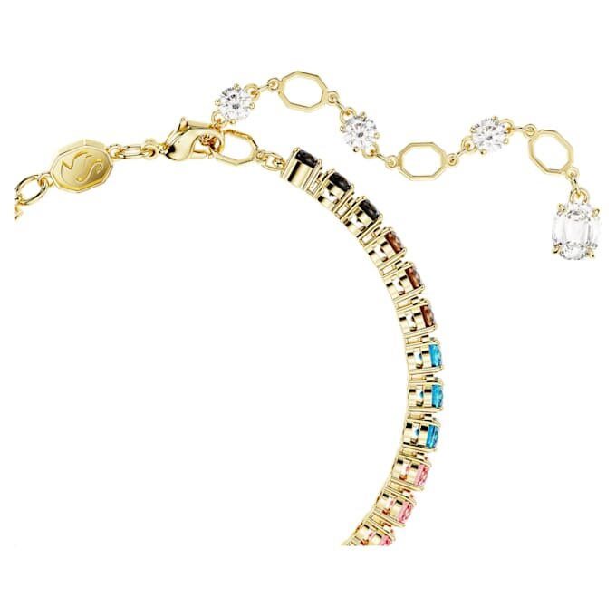Matrix-Armband, Rundschliff, mehrfarbig, goldfarben plattiert Matrix-Armband, Rundschliff, mehrfarbig, goldfarben plattiert