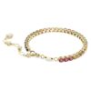 Matrix-Armband, Rundschliff, mehrfarbig, goldfarben plattiert Matrix-Armband, Rundschliff, mehrfarbig, goldfarben plattiert
