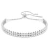 Matrix-Armband, Rundschliff, weiss, rhodiniert Matrix-Armband, Rundschliff, weiss, rhodiniert