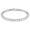 Matrix-Armband, Rundschliff, weiss, rhodiniert Matrix-Armband, Rundschliff, weiss, rhodiniert