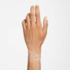 Matrix-Armband, Rundschliff, weiss, rhodiniert Matrix-Armband, Rundschliff, weiss, rhodiniert