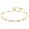 Matrix-Armband, Rundschliff, weiss, vergoldet Matrix-Armband, Rundschliff, weiss, vergoldet