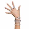 Matrix-Armband weiss, rhodiniert Matrix-Armband weiss, rhodiniert