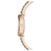 Matrix Armreif-Uhr Swiss Made, Kristall-Armband, grau, roségoldfarbenes Finish Matrix Armreif-Uhr Swiss Made, Kristall-Armband, grau, roségoldfarbenes Finish