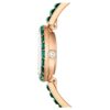 Matrix Armreif-Uhr Swiss Made, Kristall-Armband, grün, champagnerfarbene Goldoptik Matrix Armreif-Uhr Swiss Made, Kristall-Armband, grün, champagnerfarbene Goldoptik