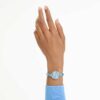 Matrix Armreifuhr Swiss Made, Kristallarmband, Blau, Edelstahl Matrix Armreifuhr Swiss Made, Kristallarmband, Blau, Edelstahl