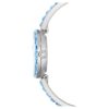 Matrix Armreifuhr Swiss Made, Kristallarmband, Blau, Edelstahl Matrix Armreifuhr Swiss Made, Kristallarmband, Blau, Edelstahl