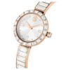 Matrix Armreih-Uhr Swiss Made, Kristall-Armband, weiss, roségoldfarbenes Finish Matrix Armreih-Uhr Swiss Made, Kristall-Armband, weiss, roségoldfarbenes Finish