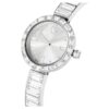 Matrix Armreih-Uhr Swiss Made, Kristallarmband, weiss, Edelstahl Matrix Armreih-Uhr Swiss Made, Kristallarmband, weiss, Edelstahl