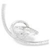 Matrix-Choker im Baguette-Schliff, weiss, rhodiniert Matrix-Choker im Baguette-Schliff, weiss, rhodiniert