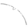 Matrix-Choker im Baguette-Schliff, weiss, rhodiniert Matrix-Choker im Baguette-Schliff, weiss, rhodiniert