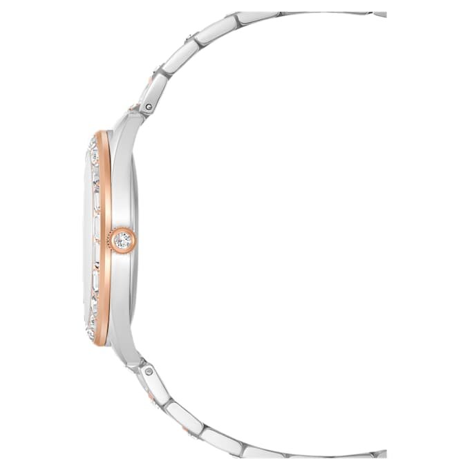 Matrix Date Uhr Swiss Made, Metallarmband, roségoldfarben, Mischmetall-Finish Matrix Date Uhr Swiss Made, Metallarmband, roségoldfarben, Mischmetall-Finish
