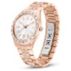 Matrix-Datumsuhr Swiss Made, Metallarmband, roségoldfarben, roségoldfarbene Oberfläche Matrix-Datumsuhr Swiss Made, Metallarmband, roségoldfarben, roségoldfarbene Oberfläche