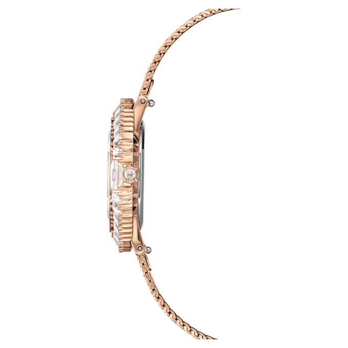 Matrix Octagon Uhr mit Metallarmband, Roségold-Farbton, roségoldfarbene Oberfläche Matrix Octagon Uhr mit Metallarmband, Roségold-Farbton, roségoldfarbene Oberfläche