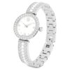 Matrix Pearl Armbanduhr Swiss Made, Kristallarmband, weiss, Edelstahl Matrix Pearl Armbanduhr Swiss Made, Kristallarmband, weiss, Edelstahl