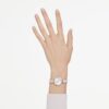 Matrix Pearl Armreif-Armband-Uhr Swiss Made, Kristall-Armband, weiss, roségoldfarben Matrix Pearl Armreif-Armband-Uhr Swiss Made, Kristall-Armband, weiss, roségoldfarben