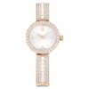 Matrix Pearl Armreif-Armband-Uhr Swiss Made, Kristall-Armband, weiss, roségoldfarben Matrix Pearl Armreif-Armband-Uhr Swiss Made, Kristall-Armband, weiss, roségoldfarben