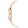 Matrix Pearl Armreif-Armband-Uhr Swiss Made, Kristall-Armband, weiss, roségoldfarben Matrix Pearl Armreif-Armband-Uhr Swiss Made, Kristall-Armband, weiss, roségoldfarben