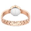 Matrix Pearl Armreih-Uhr Swiss Made, Kristall-Armband, schwarz, roségoldfarbenes Finish