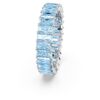 Matrix-Ring im Baguette-Schliff, blau, rhodiniert Matrix-Ring im Baguette-Schliff, blau, rhodiniert