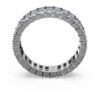 Matrix-Ring im Baguette-Schliff, grau, rutheniumbeschichtet Matrix-Ring im Baguette-Schliff, grau, rutheniumbeschichtet