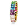 Matrix-Ring im Baguette-Schliff, mehrfarbig, goldfarben plattiert Matrix-Ring im Baguette-Schliff, mehrfarbig, goldfarben plattiert