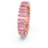 Matrix-Ring im Baguette-Schliff, rosa, roségoldfarben plattiert Matrix-Ring im Baguette-Schliff, rosa, roségoldfarben plattiert