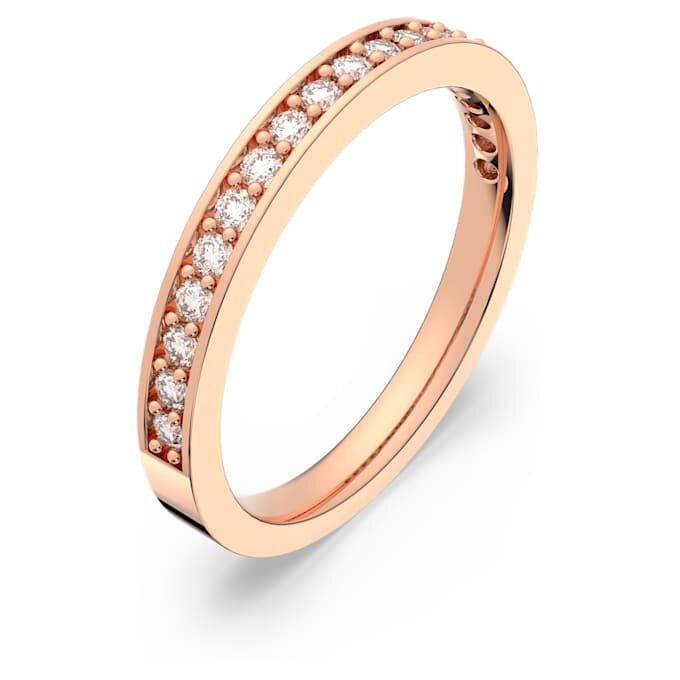Matrix-Ring, weiss, roségoldfarben vergoldet Matrix-Ring, weiss, roségoldfarben vergoldet