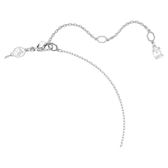 Matrix-Set Kristallperle, Rundschliff, weiss, rhodiniert Matrix-Set Kristallperle, Rundschliff, weiss, rhodiniert