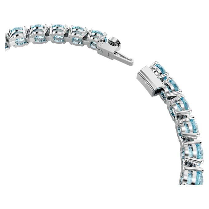 Matrix Tennis-Armband, Rundschliff, Blau, rhodiniert Matrix Tennis-Armband, Rundschliff, Blau, rhodiniert