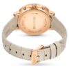 Matrix Tennis Chrono Uhr Swiss Made, Lederarmband, beige, roségoldfarben Matrix Tennis Chrono Uhr Swiss Made, Lederarmband, beige, roségoldfarben