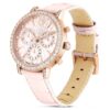 Matrix Tennis Chrono Uhr Swiss Made, Lederarmband, Pink, roségoldfarbenes Finish Matrix Tennis Chrono Uhr Swiss Made, Lederarmband, Pink, roségoldfarbenes Finish