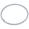Matrix-Tennis-Halskette, Rundschliff, blau, rutheniumbeschichtet Matrix-Tennis-Halskette, Rundschliff, blau, rutheniumbeschichtet