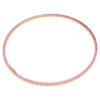 Matrix Tennis-Halskette, Rundschliff, rosa, vergoldet Matrix Tennis-Halskette, Rundschliff, rosa, vergoldet