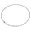 Matrix-Tennis-Halskette, Rundschliff, weiss, rhodiniert Matrix-Tennis-Halskette, Rundschliff, weiss, rhodiniert