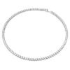 Matrix-Tennis-Set, Rundschliff, weiss, rhodiniert Matrix-Tennis-Set, Rundschliff, weiss, rhodiniert