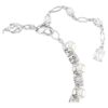 Matrix Tennisarmband Crystal Pearl, Rundschliff, weiss, rhodiniert Matrix Tennisarmband Crystal Pearl, Rundschliff, weiss, rhodiniert