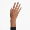 Matrix Tennisarmband mit gemischten Schliffen, Karamell, goldfarben plattiert Matrix Tennisarmband mit gemischten Schliffen, Karamell, goldfarben plattiert