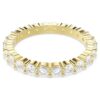 Matrix Vittore Bandring, runder Schliff, weiss, vergoldet Matrix Vittore Bandring, runder Schliff, weiss, vergoldet