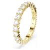 Matrix Vittore Bandring, runder Schliff, weiss, vergoldet Matrix Vittore Bandring, runder Schliff, weiss, vergoldet
