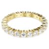 Matrix Vittore Bandring, runder Schliff, weiss, vergoldet Matrix Vittore Bandring, runder Schliff, weiss, vergoldet