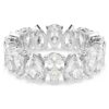 Matrix Vittore Ring, Birnenform, weiss, silberfarben Matrix Vittore Ring, Birnenform, weiss, silberfarben