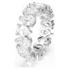 Matrix Vittore Ring, Birnenform, weiss, silberfarben Matrix Vittore Ring, Birnenform, weiss, silberfarben