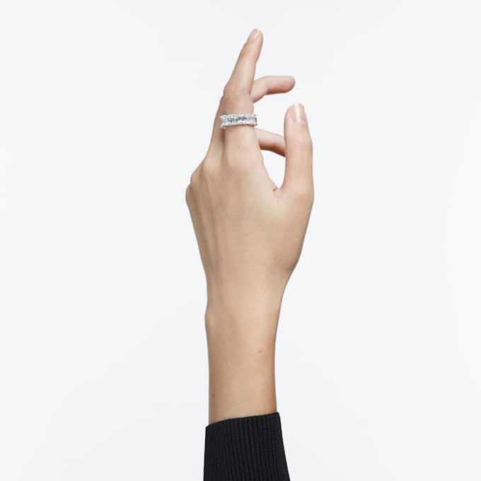 Matrix Vittore Ring im Baguette-Schliff, weiss, rhodiniert Matrix Vittore Ring im Baguette-Schliff, weiss, rhodiniert