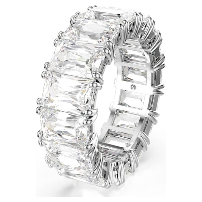 Matrix Vittore Ring im Baguette-Schliff, weiss, rhodiniert Matrix Vittore Ring im Baguette-Schliff, weiss, rhodiniert