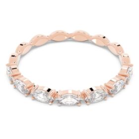 Matrix Vittore Ring im Marquise-Schliff, weiss, roségoldfarben plattiert