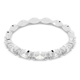 Matrix Vittore Ring, Marquise-Schliff, weiss, rhodiniert