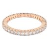 Matrix Vittore Ring, Rundschliff, weiss, roségoldfarben plattiert Matrix Vittore Ring, Rundschliff, weiss, roségoldfarben plattiert